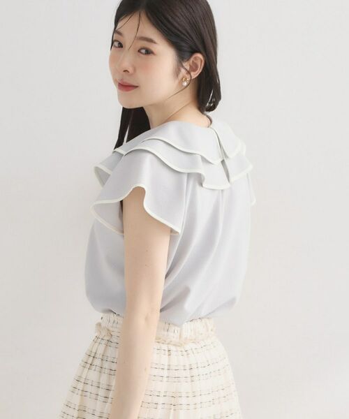 Couture Brooch / クチュールブローチ シャツ・ブラウス | マリンカラーBL | 詳細10