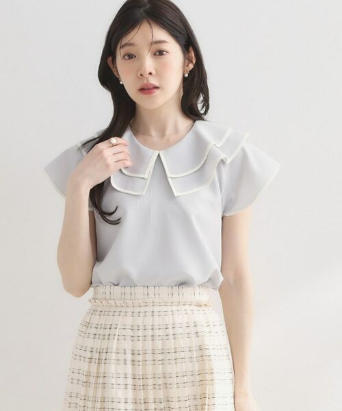 Couture Brooch / クチュールブローチ シャツ・ブラウス | マリンカラーBL | 詳細11