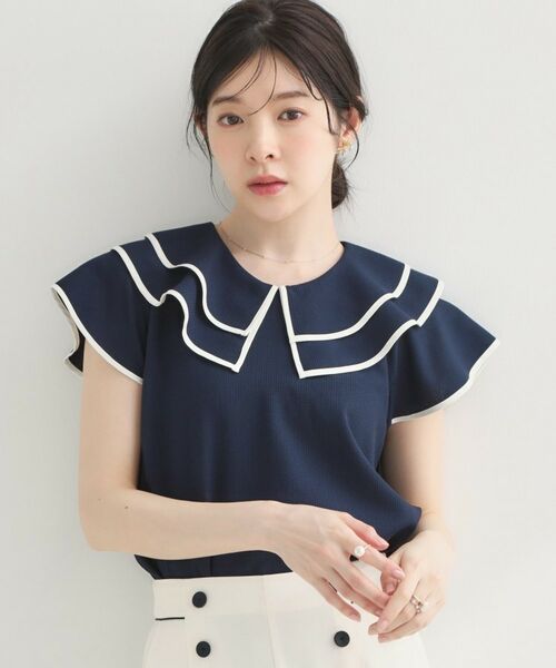 Couture Brooch / クチュールブローチ シャツ・ブラウス | マリンカラーBL | 詳細15