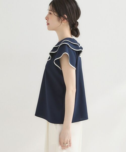 Couture Brooch / クチュールブローチ シャツ・ブラウス | マリンカラーBL | 詳細23