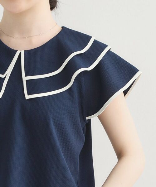 Couture Brooch / クチュールブローチ シャツ・ブラウス | マリンカラーBL | 詳細27