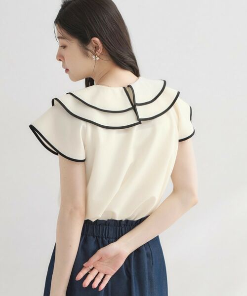 Couture Brooch / クチュールブローチ シャツ・ブラウス | マリンカラーBL | 詳細3