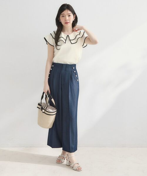 Couture Brooch / クチュールブローチ シャツ・ブラウス | マリンカラーBL | 詳細4