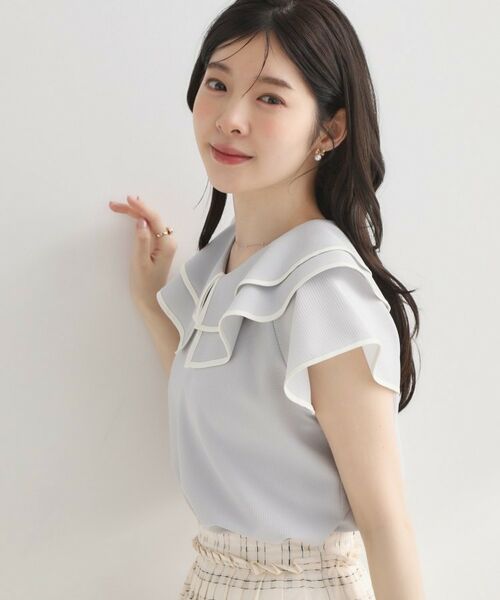 Couture Brooch / クチュールブローチ シャツ・ブラウス | マリンカラーBL | 詳細9