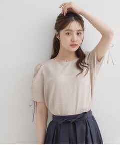 Couture Brooch / クチュールブローチ シャツ・ブラウス | シャーリングチェックブラウス