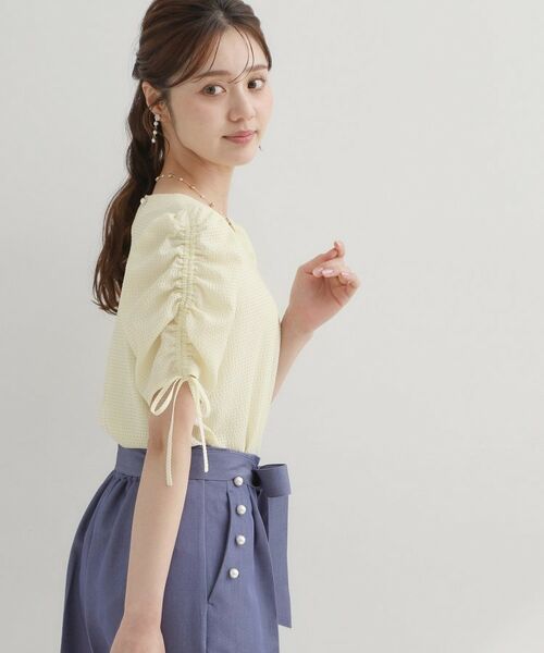 Couture Brooch / クチュールブローチ シャツ・ブラウス | シャーリングチェックブラウス | 詳細10