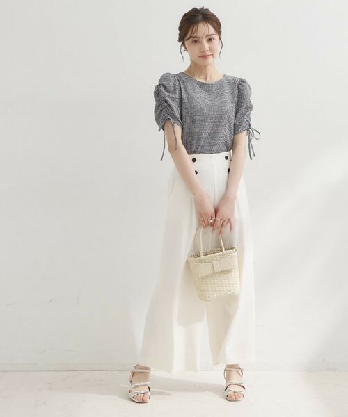 Couture Brooch / クチュールブローチ シャツ・ブラウス | シャーリングチェックブラウス | 詳細4