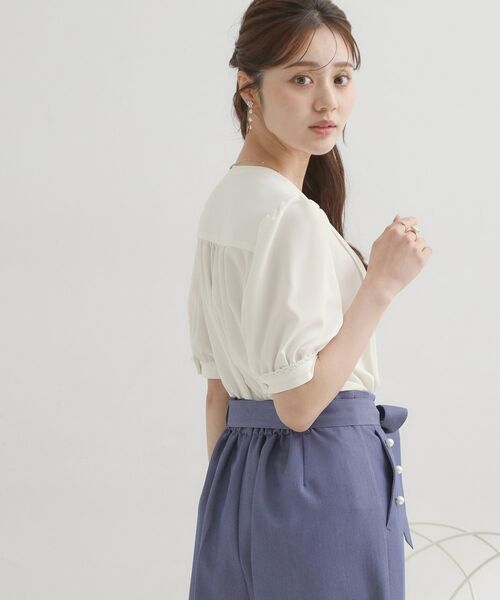 Couture Brooch / クチュールブローチ シャツ・ブラウス | ピンタックレースブラウス | 詳細2