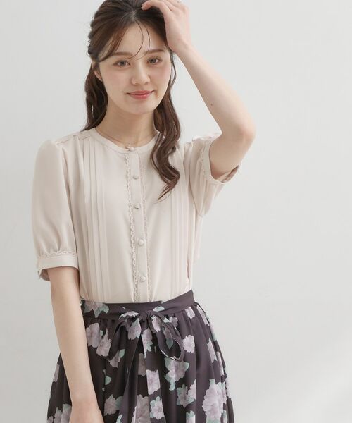 Couture Brooch / クチュールブローチ シャツ・ブラウス | ピンタックレースブラウス | 詳細9