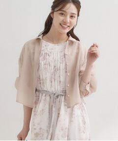 Couture Brooch / クチュールブローチ シャツ・ブラウス | パール調ボタン・オーガンジーショート丈シアーシャツ