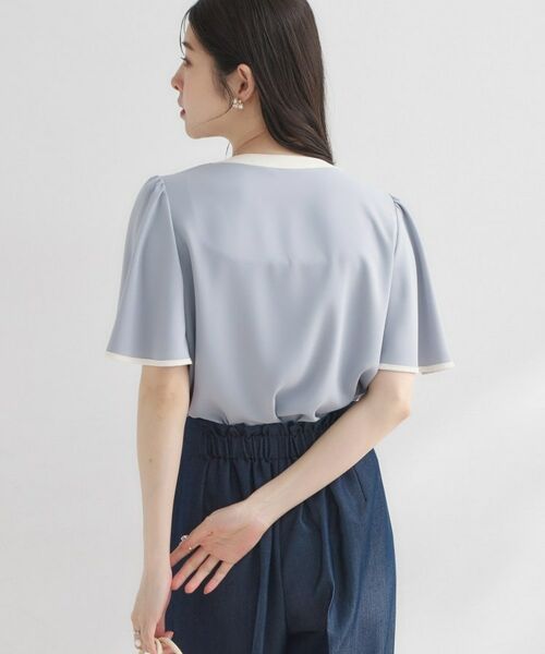 Couture Brooch / クチュールブローチ シャツ・ブラウス | 配色パイピングブラウス | 詳細12