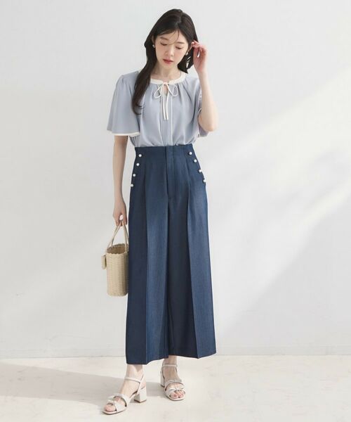 Couture Brooch / クチュールブローチ シャツ・ブラウス | 配色パイピングブラウス | 詳細13