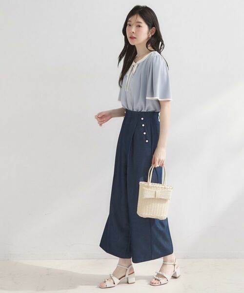 Couture Brooch / クチュールブローチ シャツ・ブラウス | 配色パイピングブラウス | 詳細14