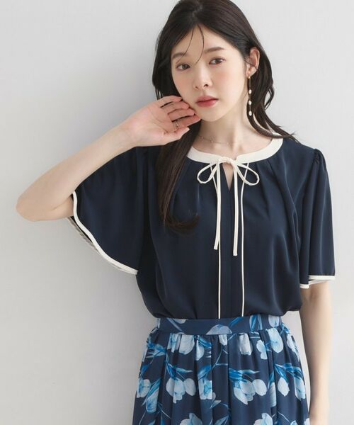 Couture Brooch / クチュールブローチ シャツ・ブラウス | 配色パイピングブラウス | 詳細18