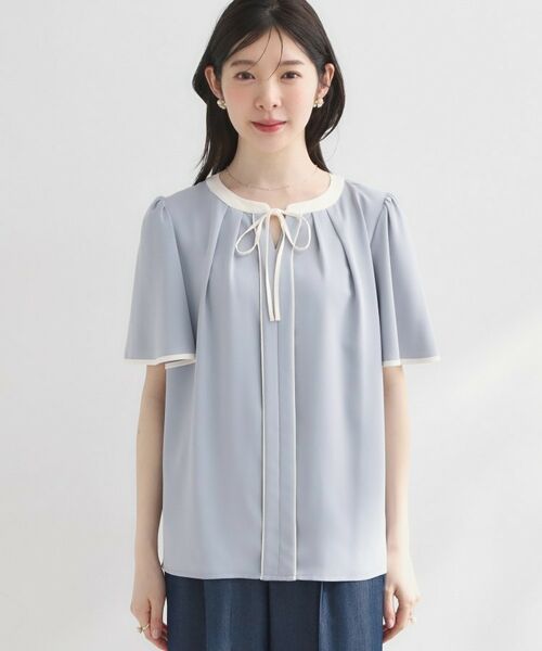 Couture Brooch / クチュールブローチ シャツ・ブラウス | 配色パイピングブラウス | 詳細24