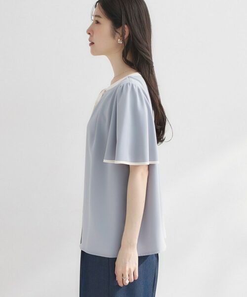 Couture Brooch / クチュールブローチ シャツ・ブラウス | 配色パイピングブラウス | 詳細25