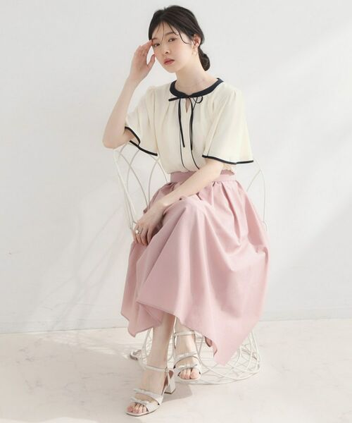 Couture Brooch / クチュールブローチ シャツ・ブラウス | 配色パイピングブラウス | 詳細7