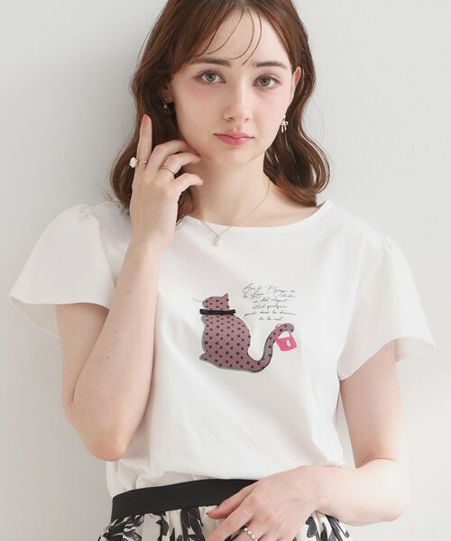 Couture Brooch / クチュールブローチ Tシャツ | フレンチCAT プルオーバー | 詳細1