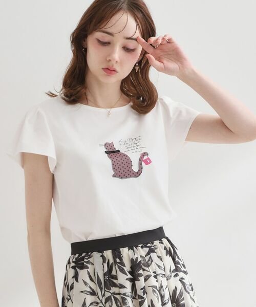 Couture Brooch / クチュールブローチ Tシャツ | フレンチCAT プルオーバー | 詳細2