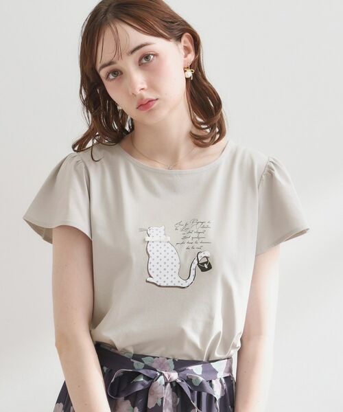 Couture Brooch / クチュールブローチ Tシャツ | フレンチCAT プルオーバー | 詳細8