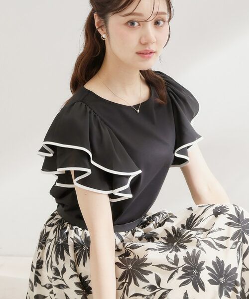 Couture Brooch / クチュールブローチ カットソー | 60シルラッフルフレアスリーブ | 詳細8