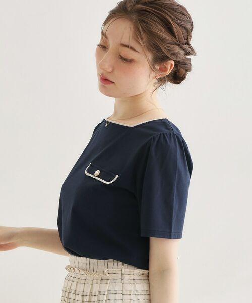 Couture Brooch / クチュールブローチ カットソー | 天竺リバーマリンコードTシャツ | 詳細17
