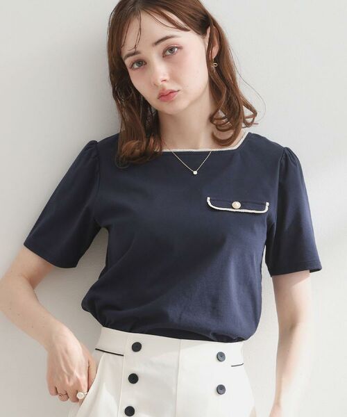 Couture Brooch / クチュールブローチ カットソー | 【接触冷感・UVカット・洗える】マリンコードTシャツ | 詳細30