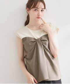 Couture Brooch / クチュールブローチ カットソー | リボンベアドッキングトップス