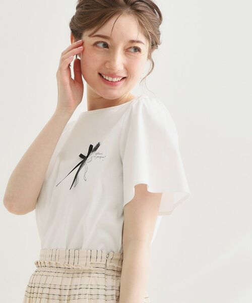 Couture Brooch / クチュールブローチ Tシャツ | リボンプリントTシャツ | 詳細2