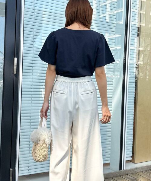 Couture Brooch / クチュールブローチ Tシャツ | 【接触冷感・UVカット・洗える】リボンプリントTシャツ | 詳細30