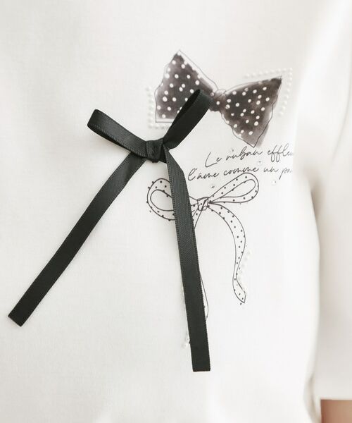 Couture Brooch / クチュールブローチ Tシャツ | リボンプリントTシャツ | 詳細7