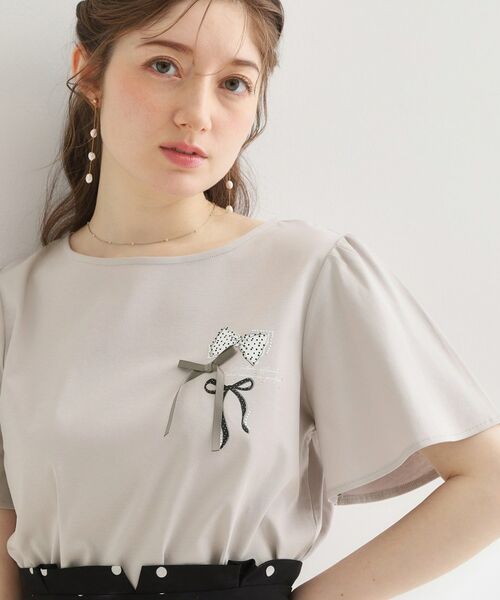 Couture Brooch / クチュールブローチ Tシャツ | リボンプリントTシャツ | 詳細8
