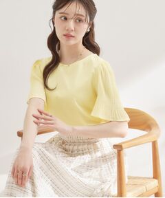Couture Brooch / クチュールブローチ カットソー | 60シルマジョリカプリーツスリーブ
