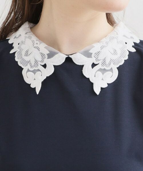 Couture Brooch / クチュールブローチ カットソー | 60シル衿レースカットソー | 詳細26