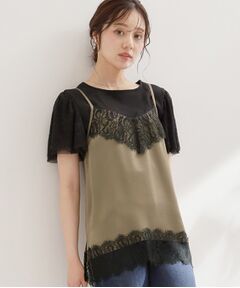 Couture Brooch / クチュールブローチ キャミソール・チューブトップ | カームサテンレースキャミ