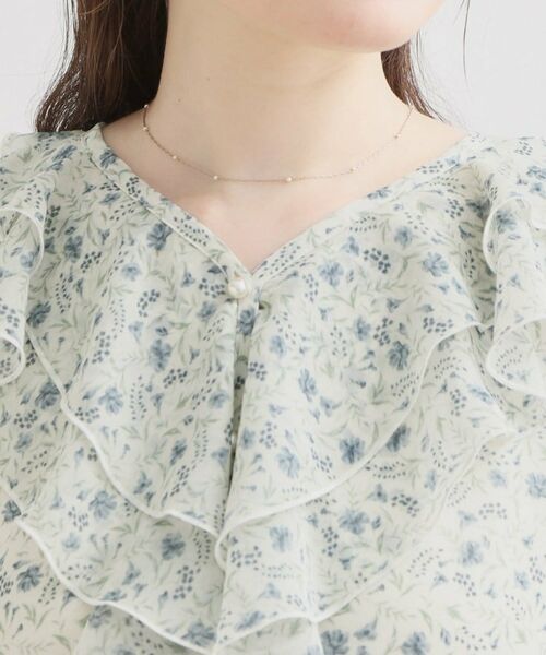 Couture Brooch / クチュールブローチ ロング・マキシ丈ワンピース | フリルフラワーワンピース | 詳細18