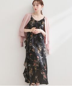 Couture Brooch / クチュールブローチ ロング・マキシ丈ワンピース | フラワープリントフリルワンピース