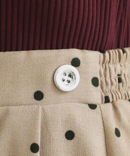 Couture Brooch / クチュールブローチ ロング・マキシ丈スカート | リネンライクドットスカート | 詳細21