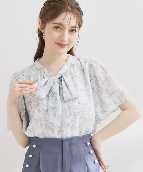 Couture Brooch / クチュールブローチ シャツ・ブラウス | モザイクフラワープリントブラウス | 詳細8