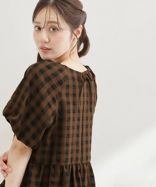 Couture Brooch / クチュールブローチ シャツ・ブラウス | ギンガムバルーンスリーブブラウス | 詳細8