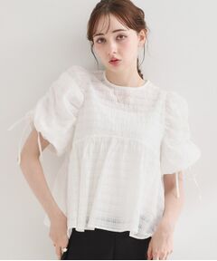 Couture Brooch / クチュールブローチ シャツ・ブラウス | シアーシャーリングリボンブラウス