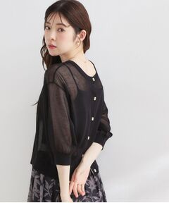 Couture Brooch / クチュールブローチ カーディガン・ボレロ | VEVITA5分袖カーディガン