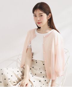 Couture Brooch / クチュールブローチ カーディガン・ボレロ | VEVITA5分袖カーディガン