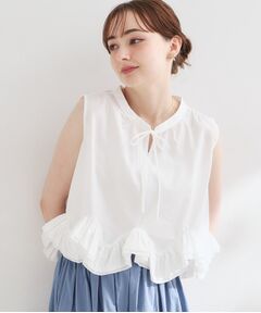 Couture Brooch / クチュールブローチ シャツ・ブラウス | 裾フリルノースリブラウス