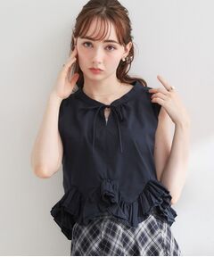 Couture Brooch / クチュールブローチ シャツ・ブラウス | 裾フリルノースリブラウス