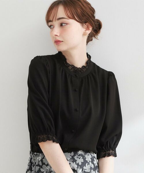 Couture Brooch / クチュールブローチ シャツ・ブラウス | エンブロレース前後2WAY5分袖ブラウス | 詳細15