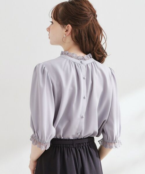 Couture Brooch / クチュールブローチ シャツ・ブラウス | エンブロレース前後2WAY5分袖ブラウス | 詳細22