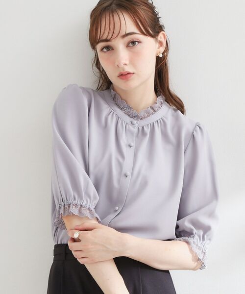 Couture Brooch / クチュールブローチ シャツ・ブラウス | エンブロレース前後2WAY5分袖ブラウス | 詳細26