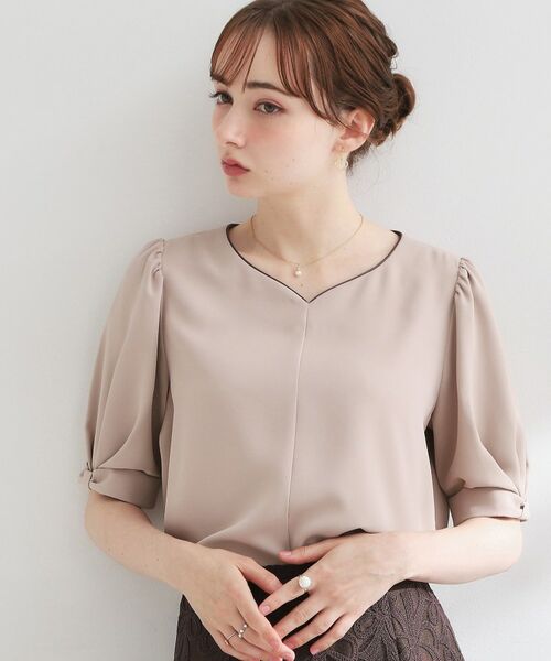 Couture Brooch / クチュールブローチ シャツ・ブラウス | ハートネックリボンスリーブブラウス | 詳細16