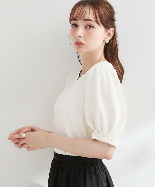 Couture Brooch / クチュールブローチ シャツ・ブラウス | ハートネックリボンスリーブブラウス | 詳細2